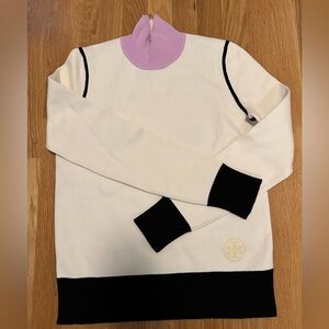 Tory Burch Colorblock Turtleneck